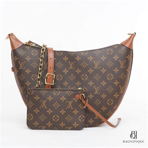 louis vuitton loop hobo monogram canvas brown|loop hobo bag canvas.